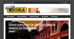 Desktop Screenshot of euvoudemochila.com.br