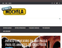 Tablet Screenshot of euvoudemochila.com.br